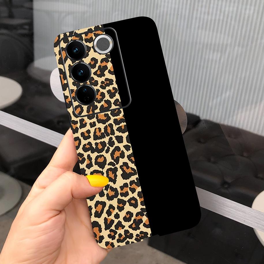 Чехол для Vivo V27 Pro Задняя крышка для Vivo V27e Модный чехол-фунда конфетного цвета с рисунком для Vivo V27 5G V 27e V27Pro V2237 V2230 Мягкий чехол