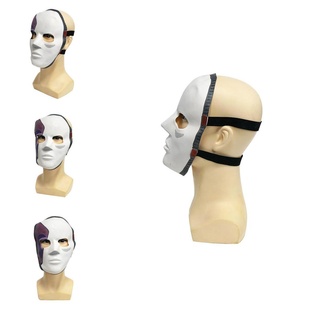 Латексная маска Салли Фейс для костюмированной вечеринки с дизайном половины лица для театральных представлений