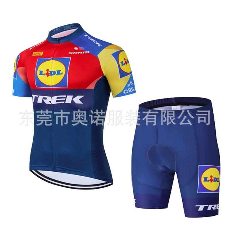 Short Sleeve Cycling Jersey Set Breathable Wear Men Women Outdoor Sports
