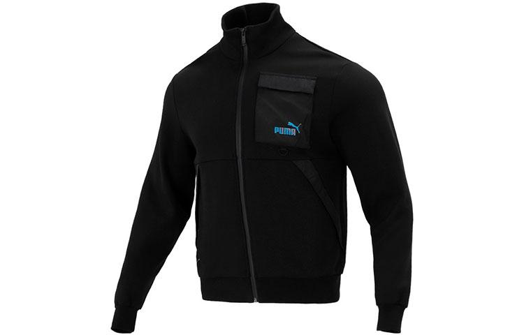 PUMA Jackets Unisex Black Stand Collar Moderate Other