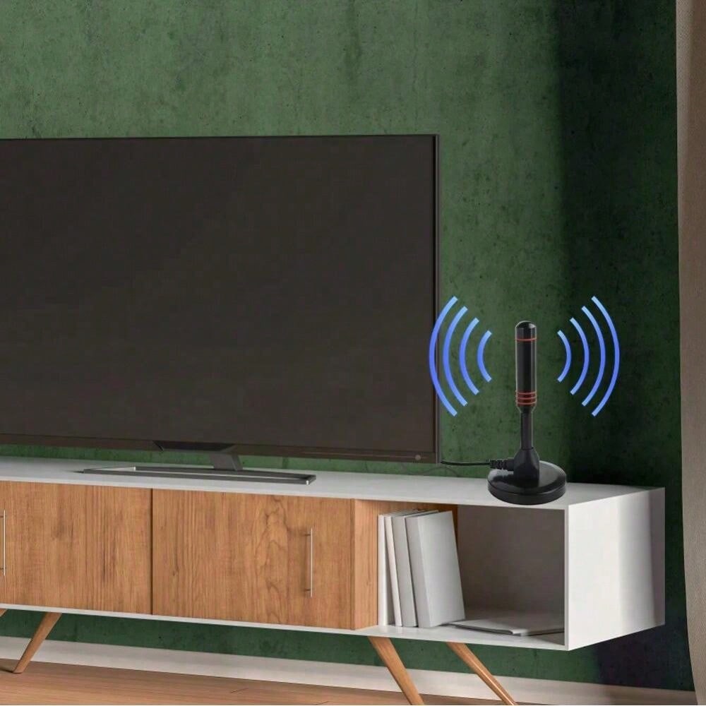HD Цифровая ТВ-антенна Комнатная Усиленная - 200 Миль Ультра HDTV с Усилителем VHF/UHF (Подходит для улицы)