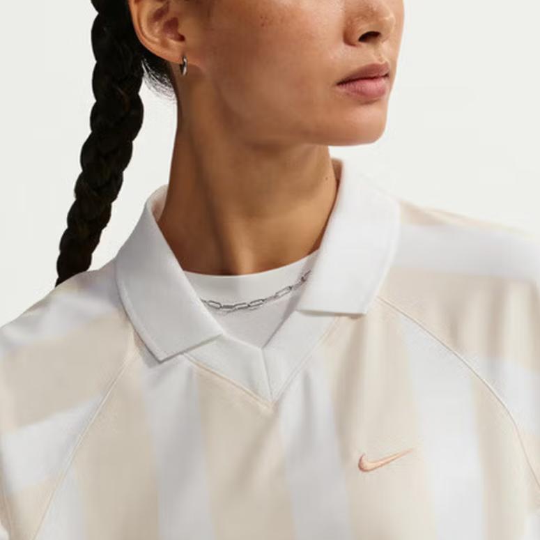 Nike Женская спортивная повседневная футболка с коротким рукавом Поло IO0914103