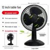 Bili Sha 12/16-inch Low Noise Oscillating Desk & Floor Fan - Ideal for Dorms, Homes & More
