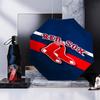 Red Sox Emblem Umbrella Folding umbrella, automatic umbrella 8-Frame for Travel, camping Use Gift for Halloween Christmas