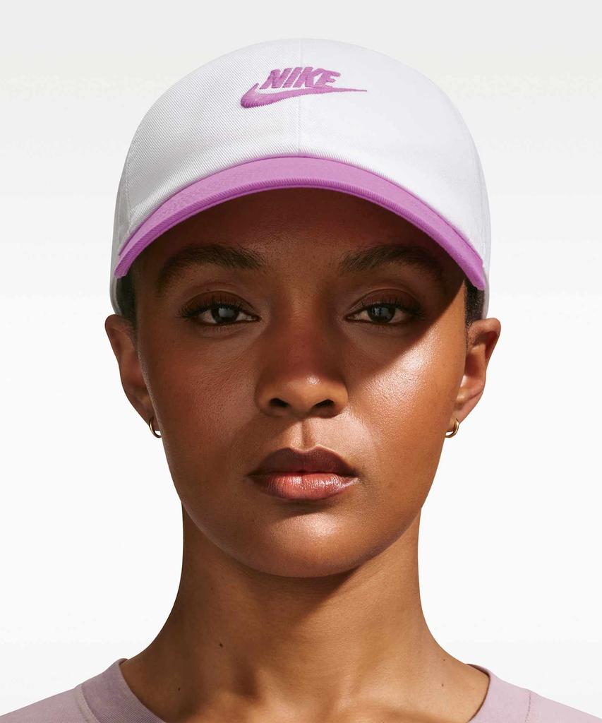 Nike Клубная кепка-бейсболка Unstructured Futura Wash - Белый:Светлая маджента / Fb5368-103