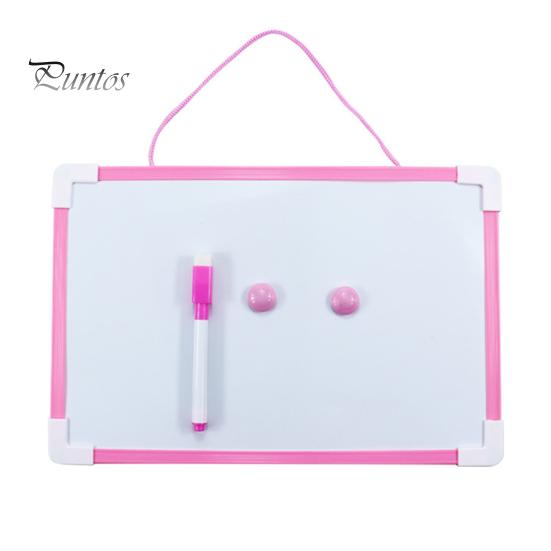 Набор магнитно-маркерных досок с подвесной веревкой и рамкой из ПВХ, гладкая поверхность для письма, магнитная доска для сухого стирания с ручкой и 2 пряжками