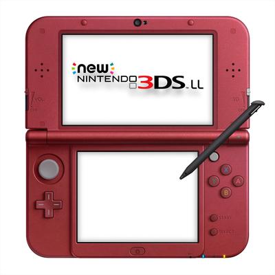 Новая Nintendo 3DS LL металлик красный