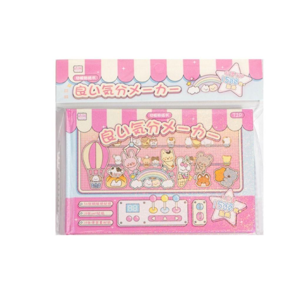 72Pcs Various Styles Sticker Book DIY Craft Scrapbook Stickers Phone Water Bottle Decor Diary Album