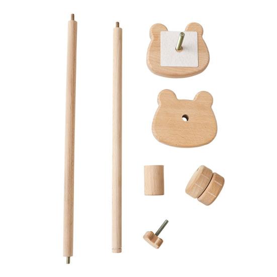 Деревянная детская погремушка Кронштейн для кроватки Вращающаяся детская погремушка Подвеска Держатель Погремушка-колокольчик Декоративная подвесная дуга Универсальные аксессуары для кроватки