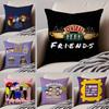 Классические телешоу Друзья-Знаменитая наволочка Наволочка против пылевых клещей Невидимая молния Шелковистый короткий плюш Чехол для диванной подушки