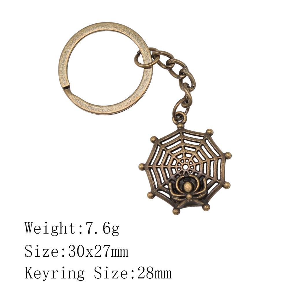 Брелок для ключей на Новый год в виде паука и летучей мыши, дешевые милые вещи, новые брелки