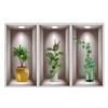 Wall Art Stickers Simulation 3D Three-Dimensional Potted Green Plants Flowers Home Decoration Wall Stickers Wallpapers