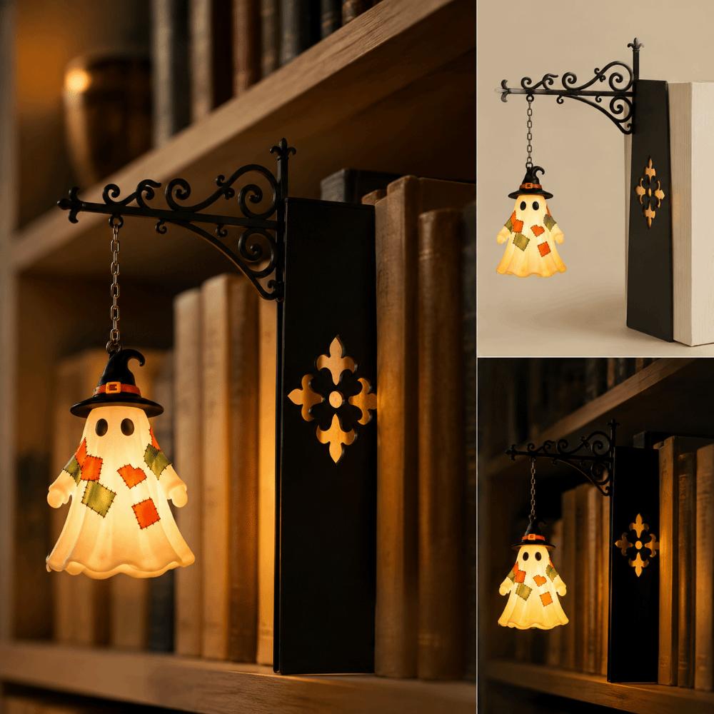 LED Light Bookshelf Lantern Light Vintage Style Bookshelf Lamp Bookshelf Ghost Light Halloween