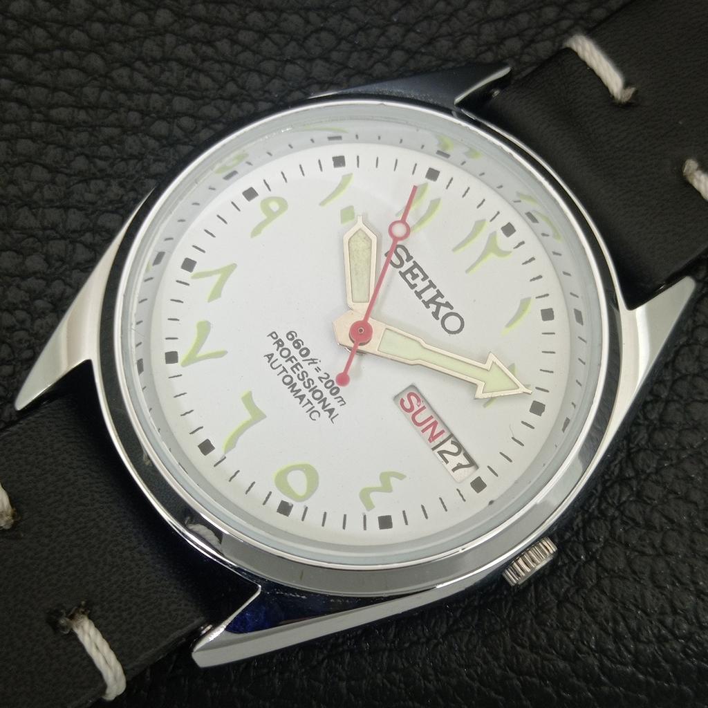 ОТРЕСТАВРИРОВАННЫЕ ВИНТАЖНЫЕ МУЖСКИЕ АВТОМАТИЧЕСКИЕ ЧАСЫ SEIKO 6309A ЯПОНИЯ БЕЛЫЙ ЦИФЕРБЛАТ a442745-1
