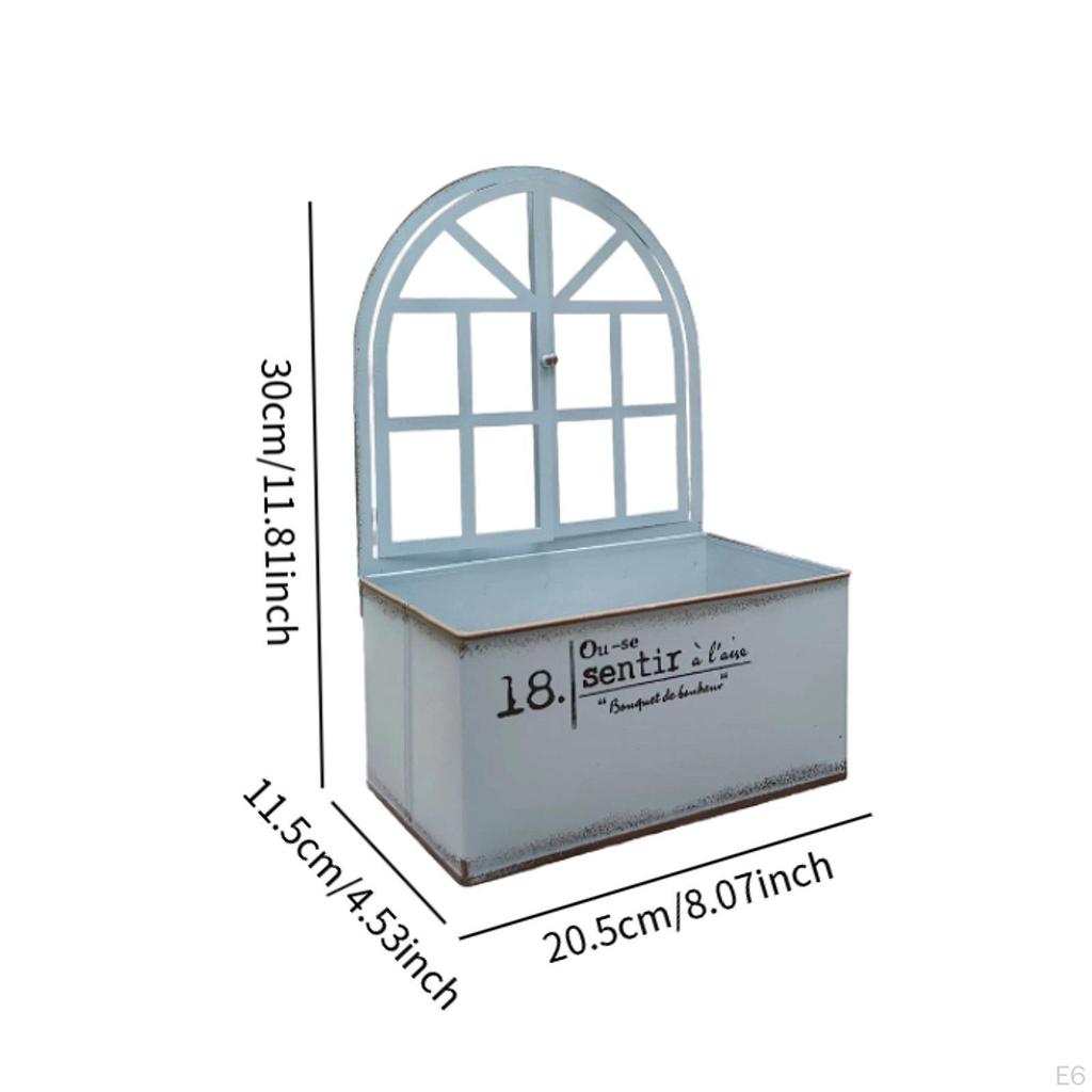 Шикарный металлический настенный декоративный ведро для растений, держатель для растений, держатель для цветов для сада в фермерском доме, столешница