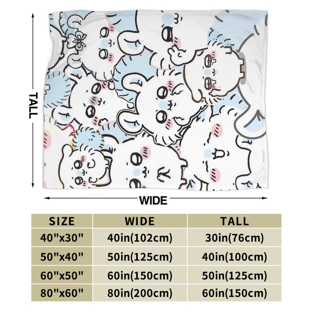 Плед Чиикавы Момонги Фланелевый Текстильный Декор Многофункциональные Супермягкие Пледы для Постельного Белья Спальни Покрывала