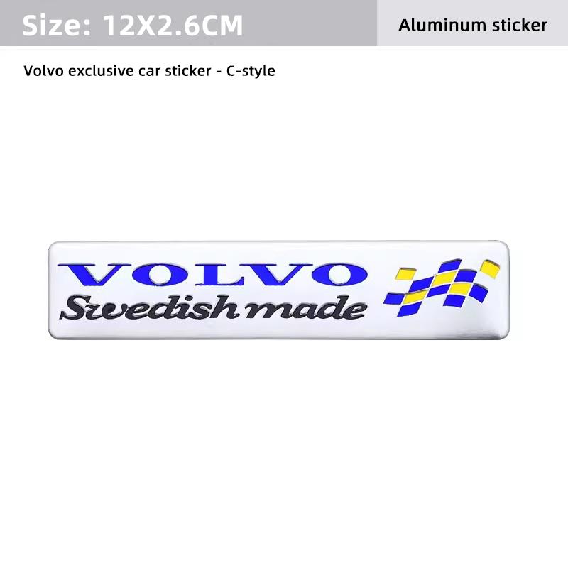 For Volvo Car Specific Metal Badge Stickers Auto Trunk Decal For Volvo XC90 V90 V60 XC60 V40 S80 S60 S90 C40 XC40 V70 XC70 C30 C