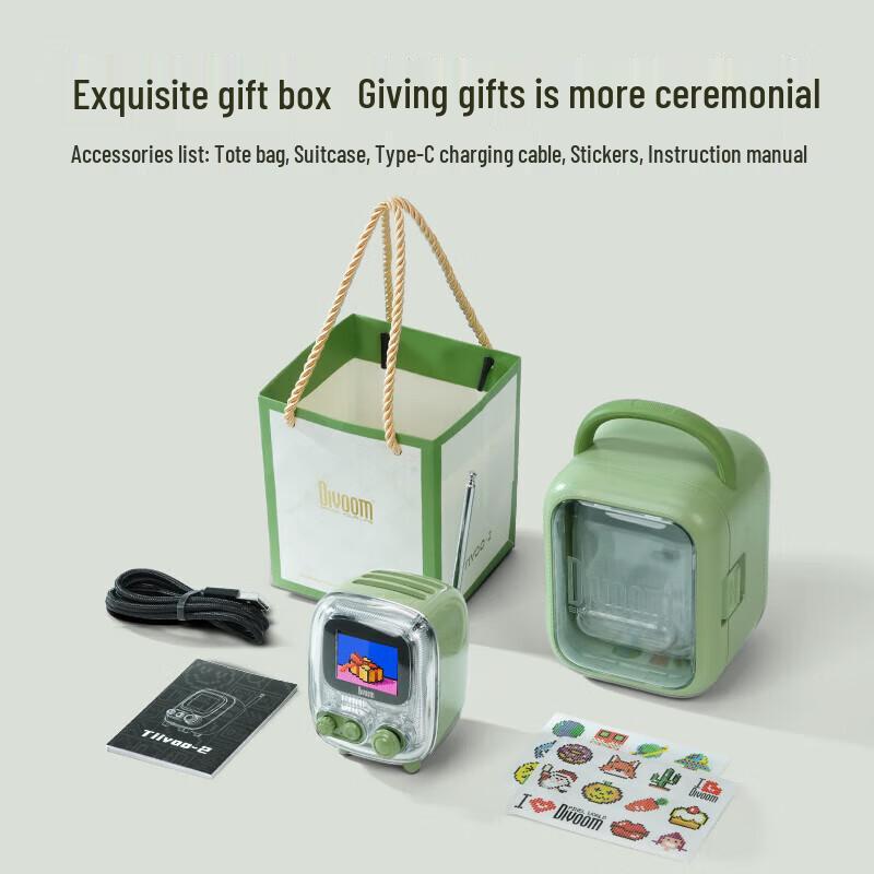 Divoom Tiivoo-2 Ретро Мини ТВ Bluetooth-динамик и цифровая фоторамка