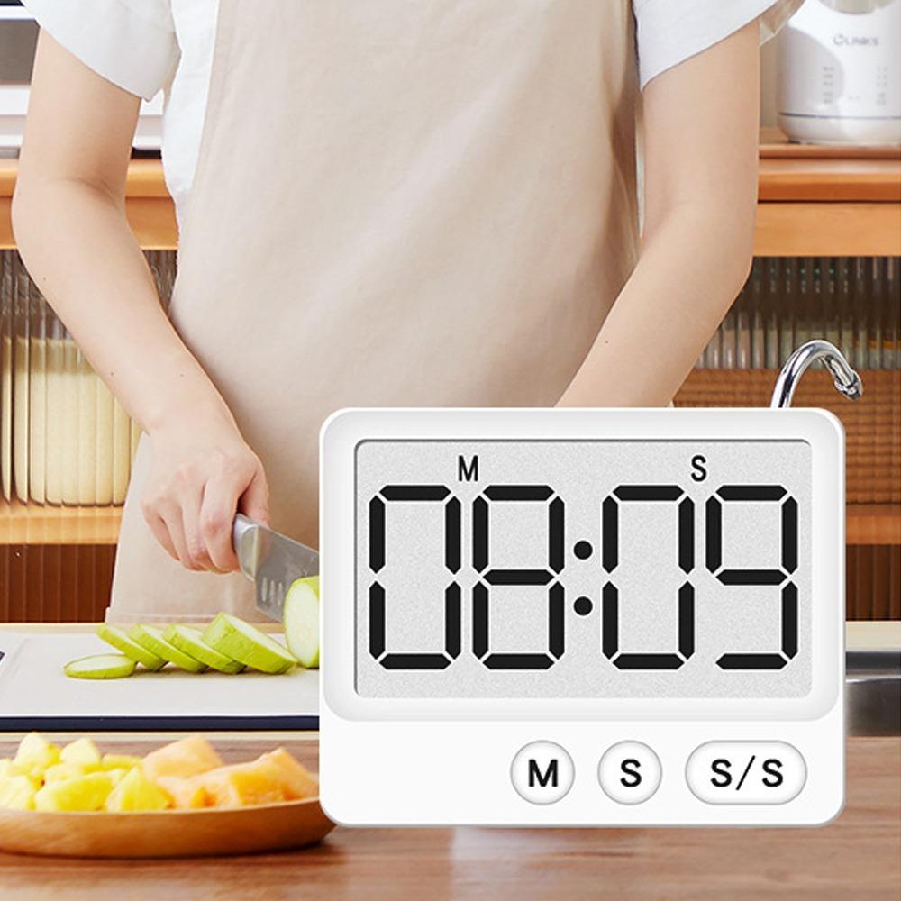 Large Screen Digital Timer Magnetic Timer Large Screen LCD Display Time Manager Kitchen Desktop Baking Timer Kitchen Gadgets3