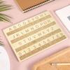 Набор для письма по Брайлю 4 строки 28 ячеек Средства для слабовидящих Набор для самостоятельного изучения Брайля Доски Брайля/ Ручка алфавитные доски