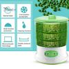 Auto Bean Sprouter 1 Set Sprout Machine Rapid Germination Automatic Soaking Water-Storage Germinating Short Cycle EU Plug Sprouting Bucket Home Supply