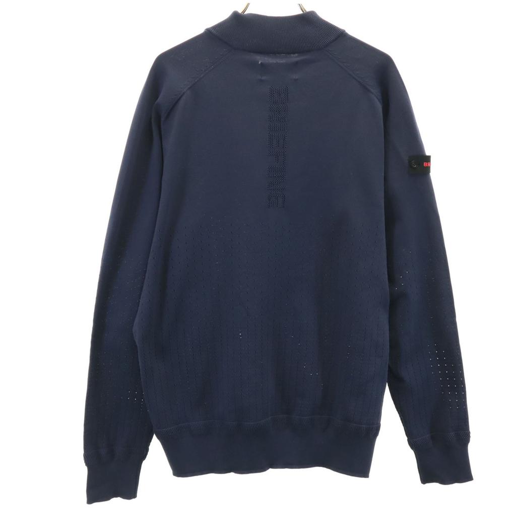 BRIEFING golf Knit jacket M Navy Men's Used