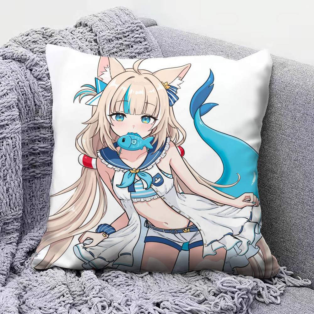 Sameko Saba CCute VTuber Home Sofa Cushion Covers and Aecorative Custom Pillow Covers