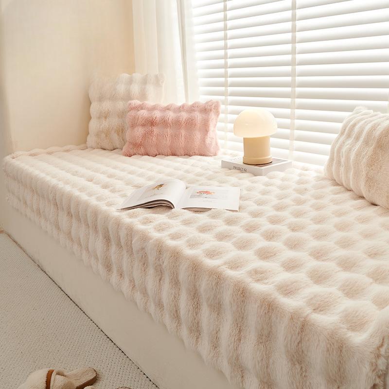 Зимняя утолщенная подушка в стиле Ins, оконная подушка с кроликом, плюшевая подушка для балкона, спальни, татами