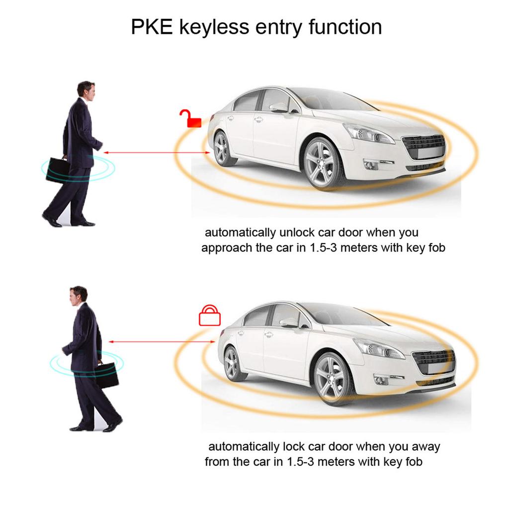 Универсальная автомобильная сигнализация, зажигание двигателя, бесключевой доступ, кнопка дистанционного стартера