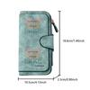 Letter-printed trendy long zipper wallet, large-capacity card holder, unisex clutch bag, stylish zippered coin purse, suitable for daily use, a great