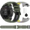 Мягкий силиконовый ремешок для Garmin Instinct 3 45 мм 50 мм Двухцветный браслет Наручный ремешок для Garmin 3 50 мм 45 мм Аксессуары для ремешка