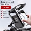 Waterproof Motorcycle Bike Mobile Phone Holder Support Universal Bicycle GPS 360° Swivel Adjustable Motorcycle Cellphone