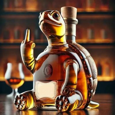 3D Черепаха Средний Палец Декантер для Виски Черепаха Бокал для Виски Вина Бутылка Для Бара Офиса Домашнего Декора Уникальный Декантер для Вина