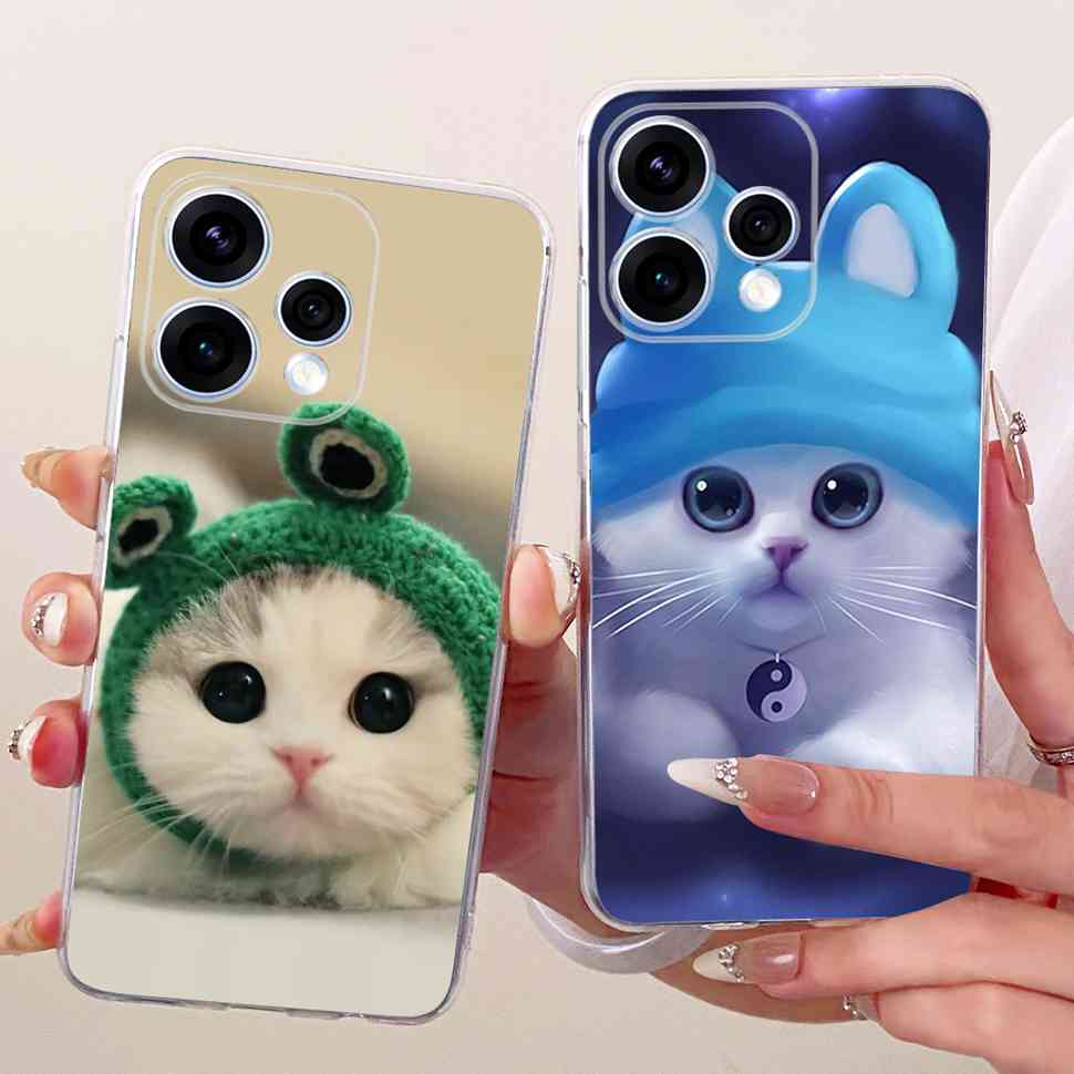 Чехол для Oppo Reno15 5G, цветной, с цветами, из мягкого силикона, задняя крышка для Oppo Reno15 Reno 15 5G CPH2825, корпус телефона, Fundas