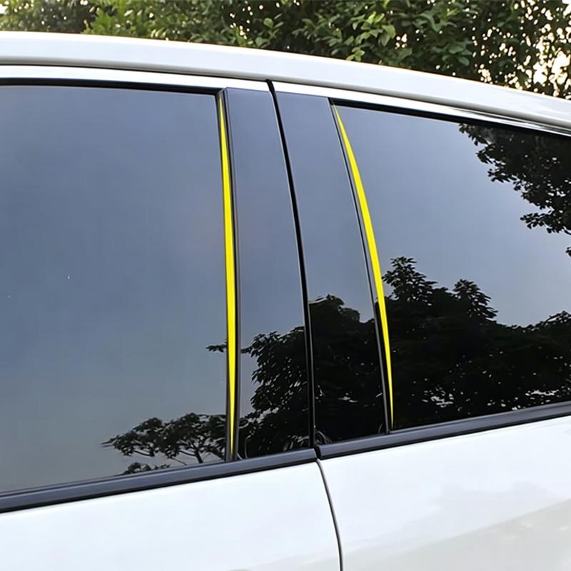 For Cadillac CT6 2015- B/C Pillar Post Stickers PC Window Middle Pillar Trim Decorative Car Exterior Protect Parts