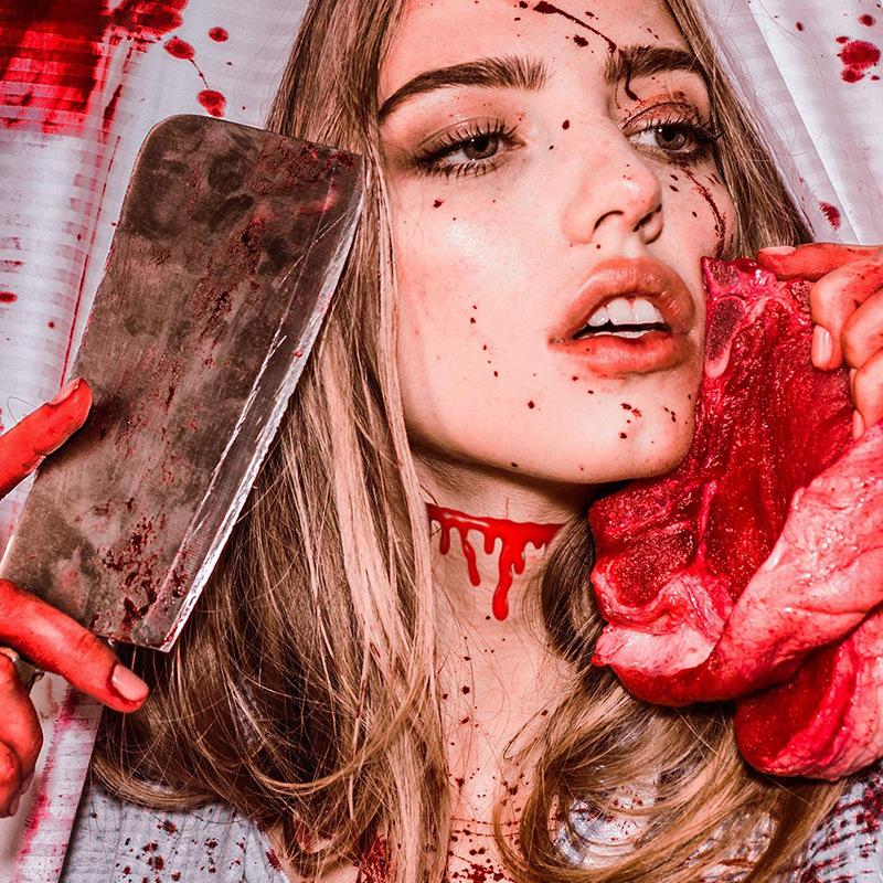 1pc Halloween Decoration Horror Blood Drip Necklace Fake Blood Vampire Fancy Joker Choker Costume Necklaces Party Accessories