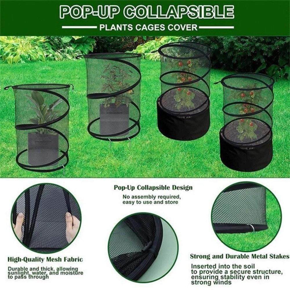 with Ground Stakes Plant Protective Cover Pop Up Design Plant Cover Plant Protector Garden Use