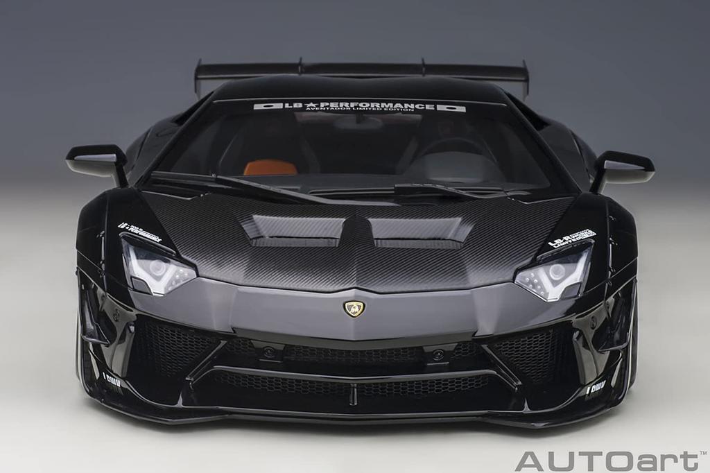 AUTOart Liberty Walk Lamborghini Aventador Limited Edition Black Black Bonnet Готовый продукт 79244 1/18 LB-WORKS LBWK/Carbon