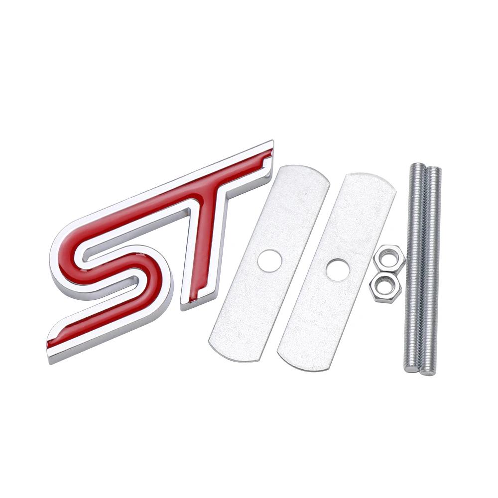 1 шт. Автомобильный алюминиевый сплав ST Эмблема Декоративная наклейка-декаль на переднюю решетку, кузов, багажник Для TAURUS Shelby Edge Ecosport Kuga Mustang