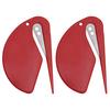 2Pcs/Set Letter Opener Plastic Mini Portable Multi-functional Pointy Tip Safe Sharp Efficient Mail Envelope Opener Cutter Home Office Supplies
