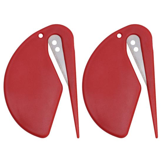 2Pcs/Set Letter Opener Plastic Mini Portable Multi-functional Pointy Tip Safe Sharp Efficient Mail Envelope Opener Cutter Home Office Supplies