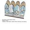 Ocean Themed Wooden Napkin Holder for Table, Summer Coastal Napkin Dispenser, Rustic Tissue Holder for Kitchen, Dining Room