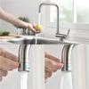 CECIPA Складной кухонный смеситель с 2 форсунками на выбор Смеситель для кухни под окном Складной смеситель для кухни Поворотный излив 36