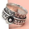 Silver Spinner Ring For Women Four Spinner Ring Fidget Silver Jewelry Ring"10"