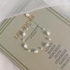 Natural Freshwater Baroque Pearl Bracelet With 925 Sterling Silver Button Jewelry For Women