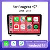 Android 14 Car Stereo Multimedia for Peugeot 407 2004 - 2011 Auto Radio GPS Navigation Autoradio Wireless Carplay Android Auto