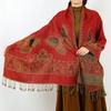 Spring and Autumn Jacquard Polyester Decorative Long Women's Scarf Large Size Fringed Long Scarf Nepalese Shawl Bag Head Scarf