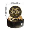 Happy New Year Banner New Year'S Party Decoration Black Gold Flag Balloon Set Customization