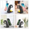15W Wireless Charger Dock Fast 3 In1 Qi For iPhone/ Samsung /Huawei/Xiaomi/Aipods/ iWatch