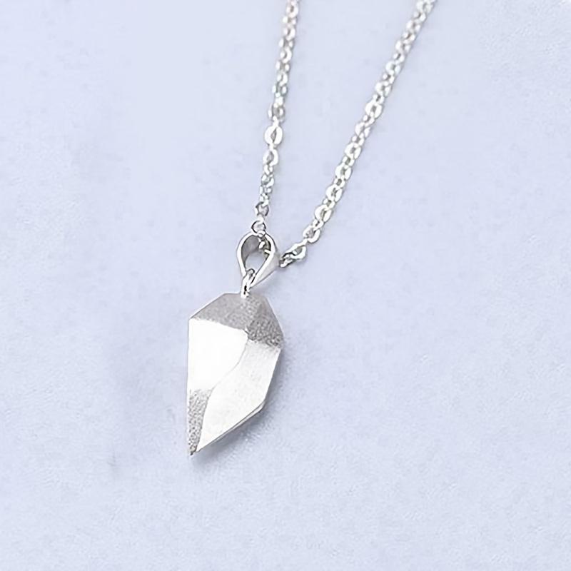 Подвеска в форме сердца для влюбленных, 1 пара, креативное модное парное ожерелье, подарок на День святого Валентина, ручная работа